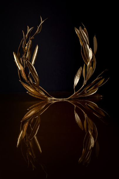Golden Olive Wreath - Photo, Image