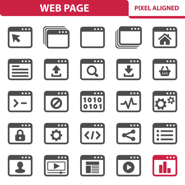 Web Page, Website Icons - Vector, Image