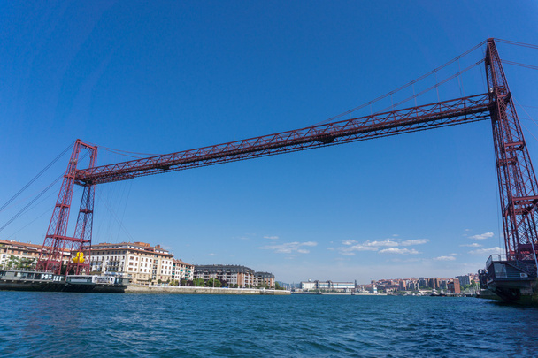 Широкоугольный вид на Бизкинский подвесной мост
 - Фото, изображение