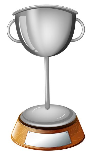 Un trofeo de copa gris
 - Vector, imagen