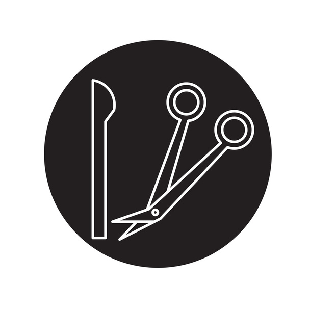Вектор значка ножиці і ножиці Доктор
 - Вектор, зображення