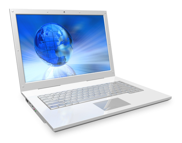 White laptop - Fotó, kép