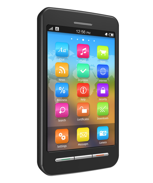 Touchscreen smartphone - Foto, afbeelding