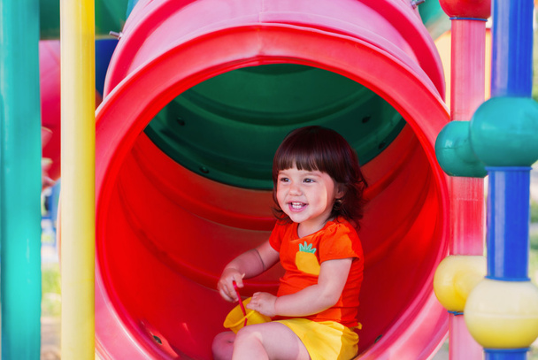 Child on playground - Φωτογραφία, εικόνα