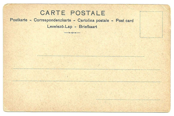 Powrót vintage pocztówka puste - Zdjęcie, obraz