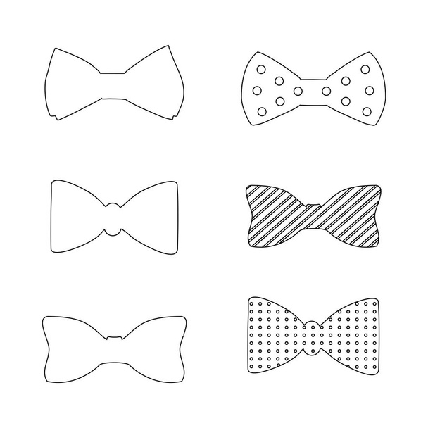 bow tie icons vector illustration graphic design - Vector, Imagen