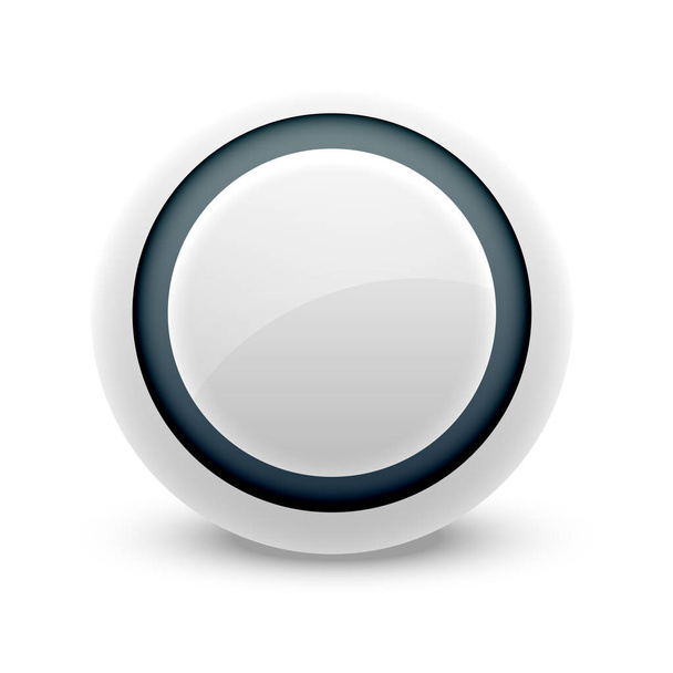 3d circle button with place for your text. - Vektor, Bild