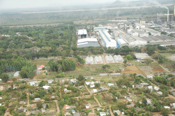 Az indiai gyár légi rálátása - Fotó, kép