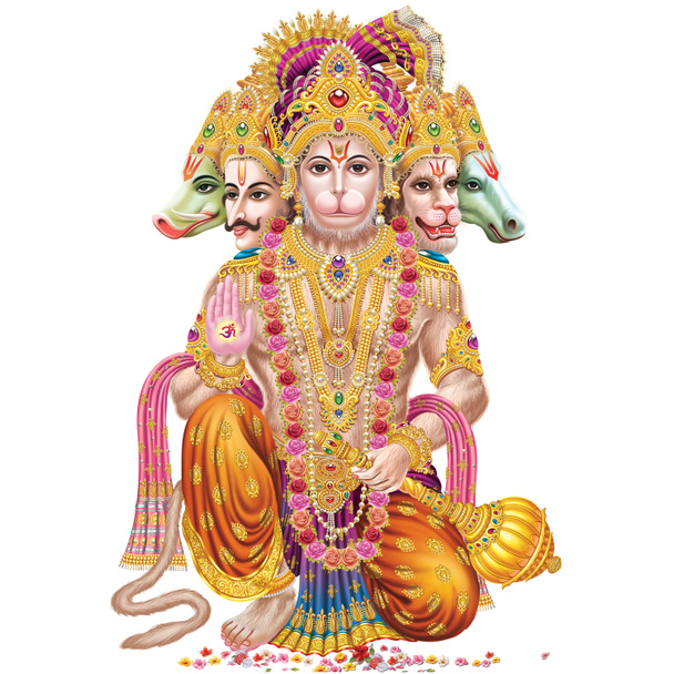 印刷業界のための創造的な芸術の家から主Hanumanの高解像度のストックフォト. - 写真・画像