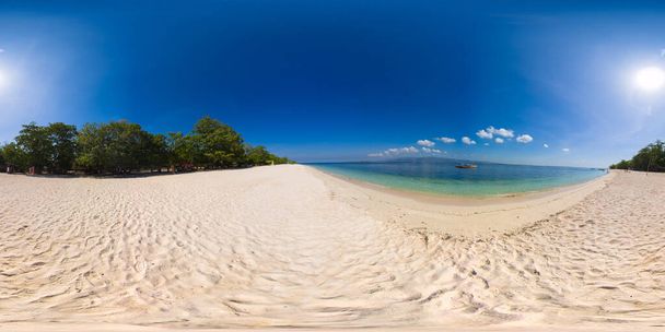 素晴らしいサンタクルーズ島。フィリピン、ザンボアンガ。360VRビデオ. - 写真・画像