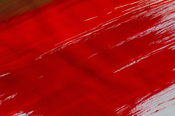 Sfondo astratto di acquerello rosso su carta bianca, per lo sfondo - Foto, immagini