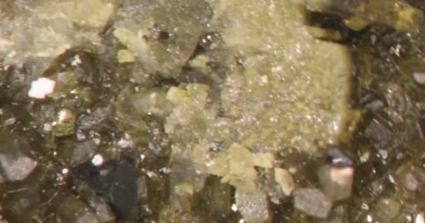 Epidote and Augit Slikat crystals - Footage, Video