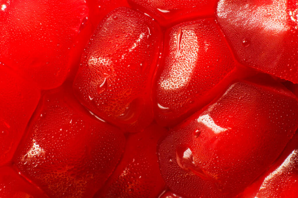 Äärimmäinen lähikuva granaattiomenan siemenistä - Valokuva, kuva