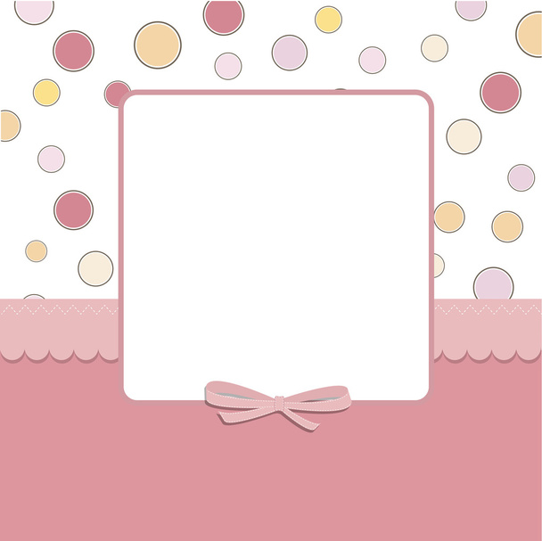 Cool template frame design for greeting card - Vecteur, image