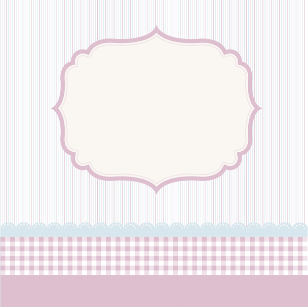Template frame design for greeting card - Vector, afbeelding