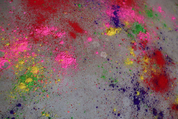 belle toile art de poudre colorée multiple - Photo, image