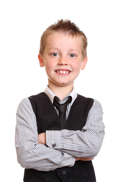 Young Boy Smiling at Camera - Foto, afbeelding
