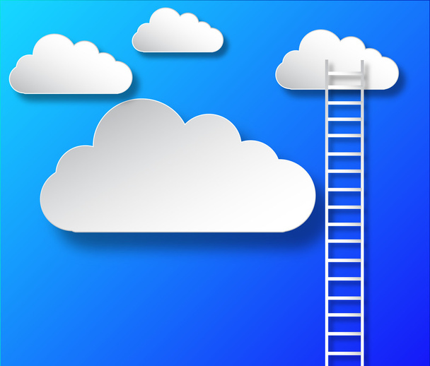 Clouds and ladder - Photo, Image