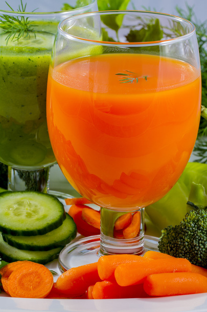 Healthy diet, fresh vegetable juices - Photo, Image