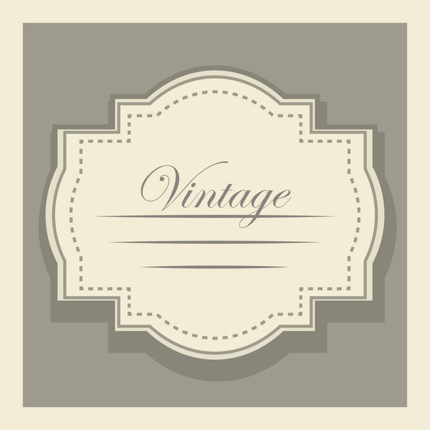vintage label typographic - Vetor, Imagem