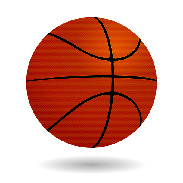 Basket-ball isolé sur fond blanc. Vecteur
 - Vecteur, image