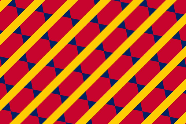 Eenvoudig geometrisch patroon in de kleuren van de nationale vlag van Tsjaad - Foto, afbeelding