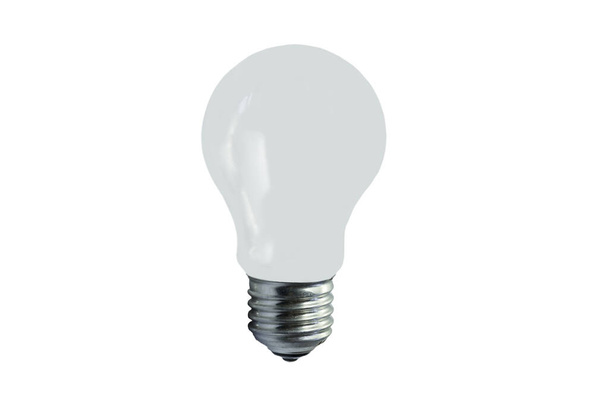 Žárovka s bílým pozadím - Fotografie, Obrázek