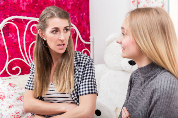 Mother yelling at daughter in argument - Photo, Image