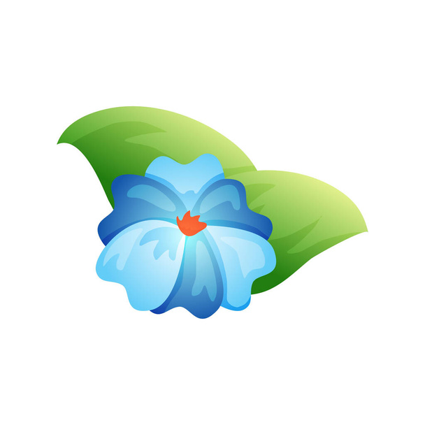icono plano de flor - Vector, imagen