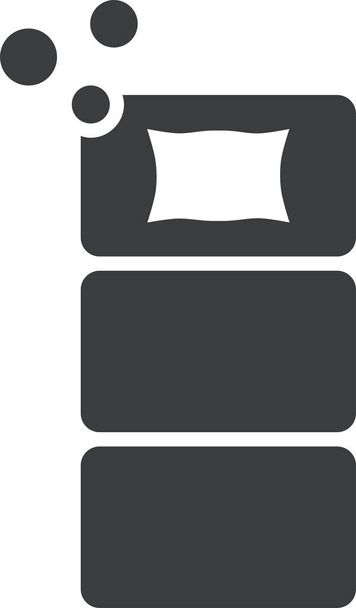 cama. icono web ilustración simple  - Vector, imagen