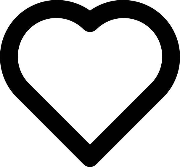 καρδιά. web εικονίδιο απλή απεικόνιση - Διάνυσμα, εικόνα