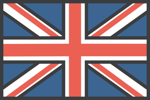  bandera del país del reino unido, ilustración del vector  - Vector, Imagen