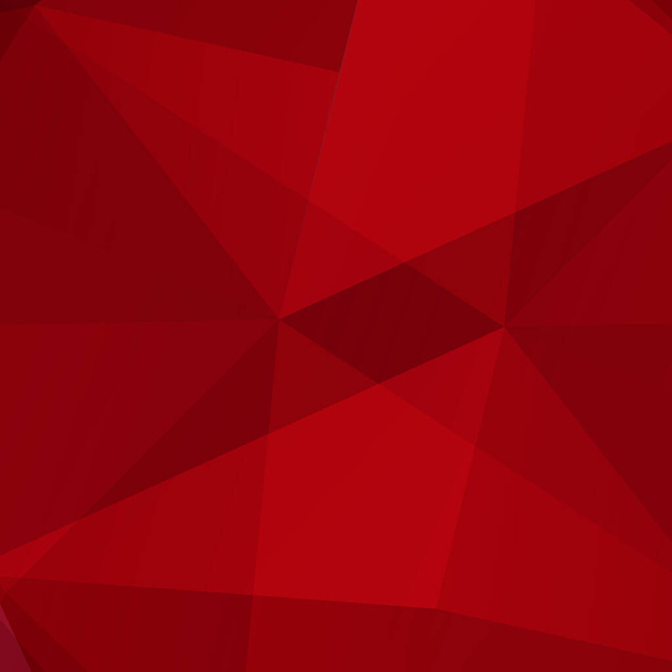 Fondo rojo abstracto, conjunto de triángulos oscuros - ilustración vectorial - Vector, imagen