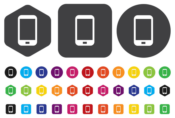 smart phone button - Vector, Image