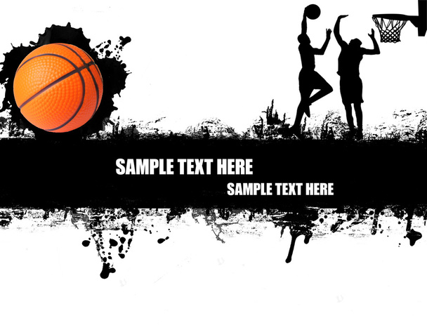 αφίσα του μπάσκετ - Διάνυσμα, εικόνα