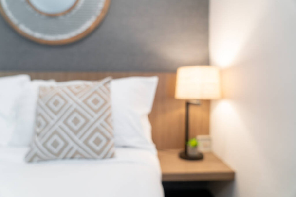 Abstract blur beautiful luxury hotel bedroom interior for background - Fotó, kép