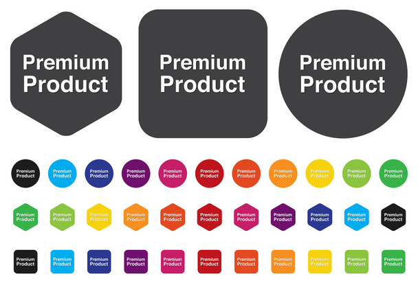 premium product button - Διάνυσμα, εικόνα