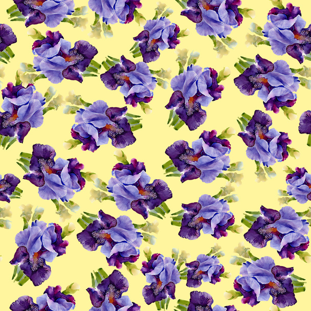 Irises pattern - Foto, Imagen
