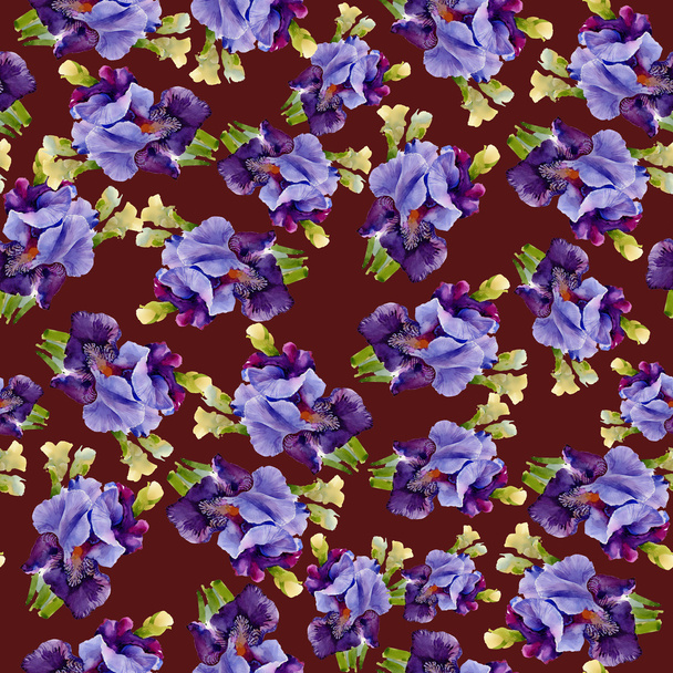 Irises pattern - 写真・画像