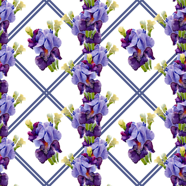 Irises pattern - 写真・画像