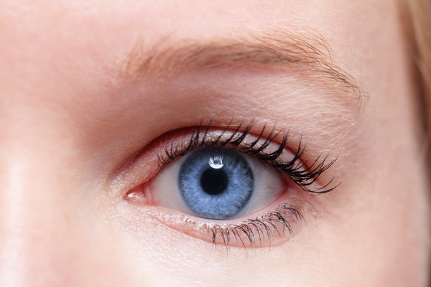 woman blue eye - Foto, afbeelding