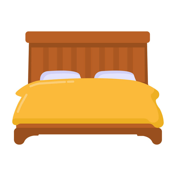 bed with pillows and pillow vector illustration design - Vektori, kuva