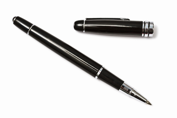 μαύρο στυλό διαρκείας που απομονώνονται σε λευκό φόντο - Φωτογραφία, εικόνα