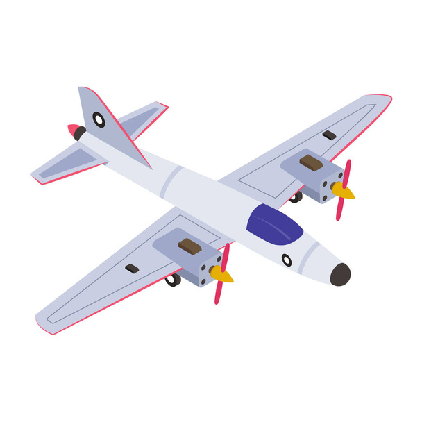 airplane flying in the sky vector illustration design - Vektori, kuva