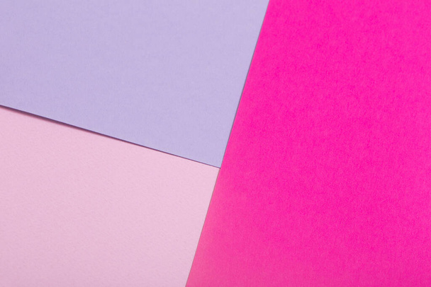 background of pink and violet pastel sheets of paper - Foto, Imagen