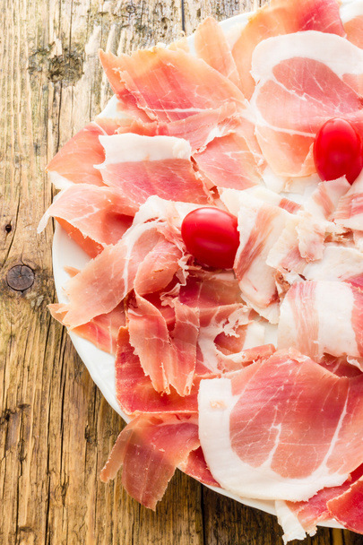 Real pork ham from Italy Bologna - Photo, Image