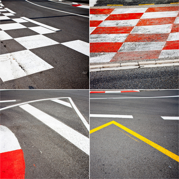 auto race asfalt - Foto, afbeelding