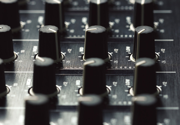 Black sound mixer controller - Photo, Image