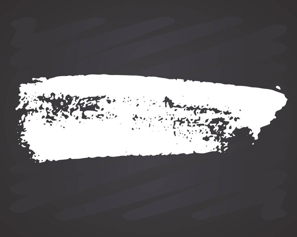 Brush strokes Set hand drawn grunge texture vector illustration isolated on white background. - Вектор,изображение