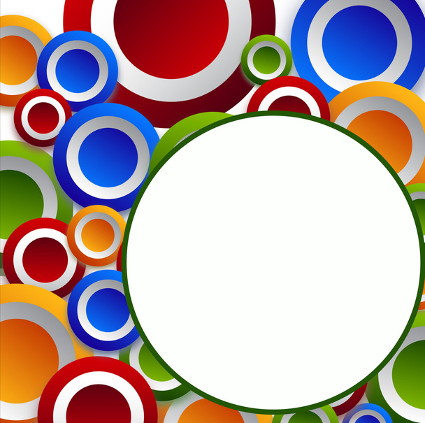 gekleurde cirkels in cirkels - Foto, afbeelding